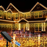 Cascada Solar Navideño 2 EN 1 PRO / Control Remoto / 18 metros