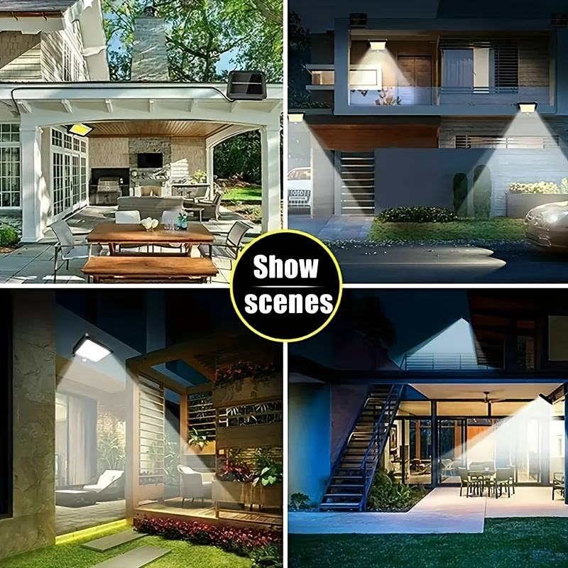 💡 Lámpara Solar LED para Exteriores con Panel Separado