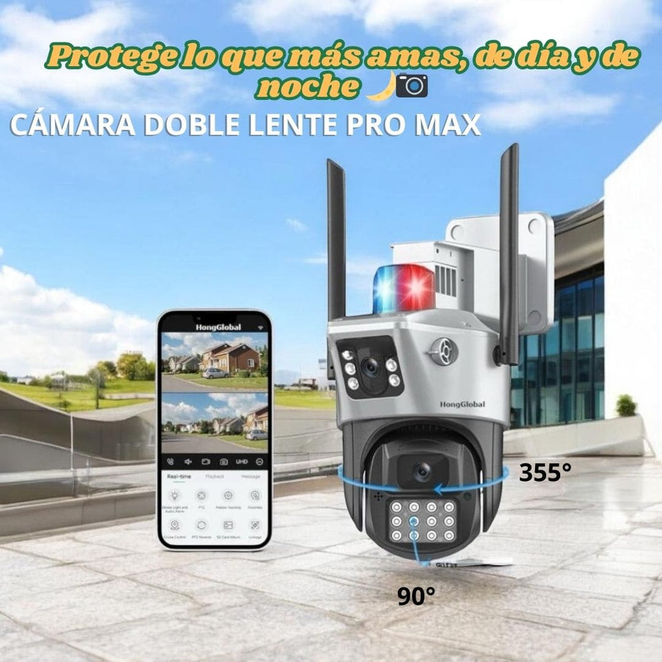 CÁMARA DE SEGURIDAD PRO MAX DOBLE LENTE  FHD