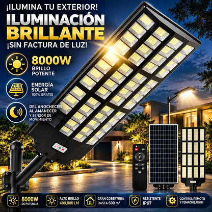 LÁMPARA SOLAR PREMIUM 8000W